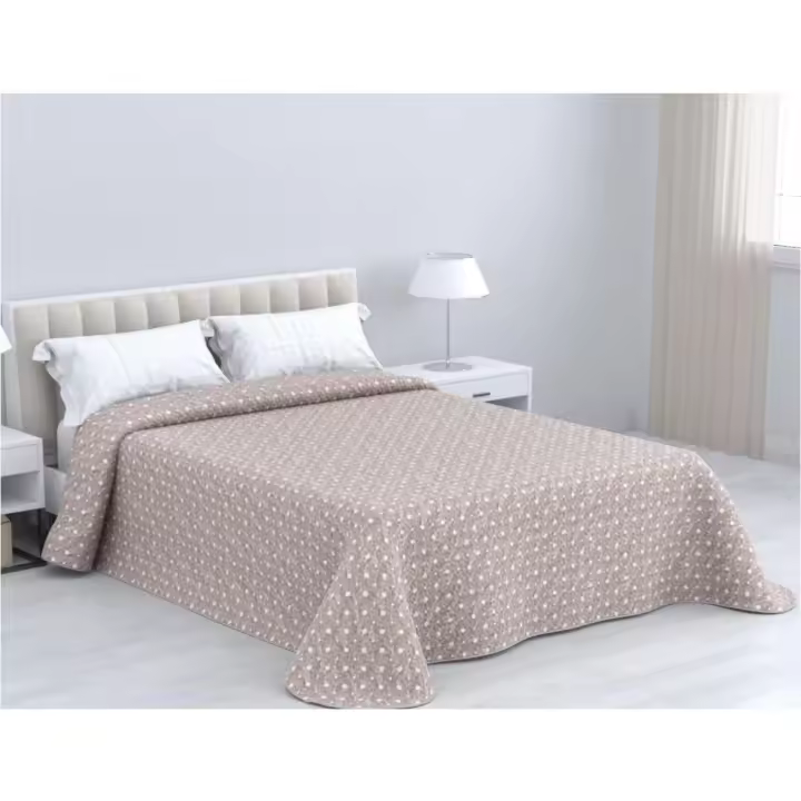 Olimpia Gris - Colcha Reversible para Verano, Diseño Moderno para Cama - 1