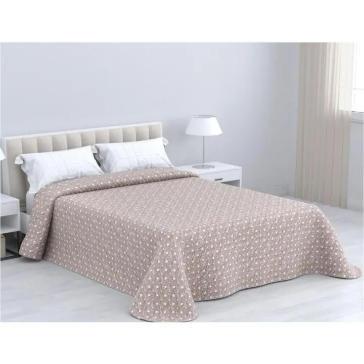 Olimpia Gris - Colcha Reversible para Verano, Diseño Moderno para Cama - 1