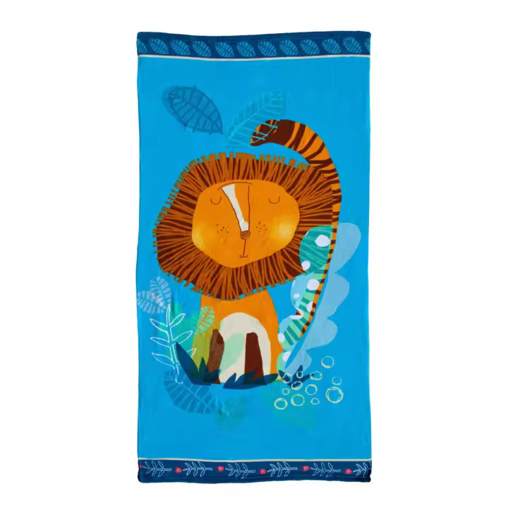 SUN & SURF Toalla de Playa Microfibra INFANTIL 70x140 Muy Suave, con Gran Capacidad de Secado y Diseño Divertido. - 1