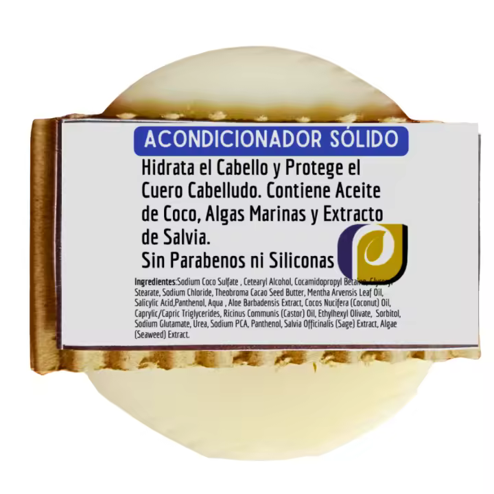 Acondicionador Sólido Natural.  Restaura y Protege. Todo tipo de Cabello. Pumarshop Cinnia Natura - 1