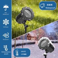 Lámpara LED De Patrón De Copo De Nieve Con Control Remoto Para Jardín Exterior Decoración De Navidad Y Escenario Luz Proyección IP65 ABS Fuente De Alimentación AC - details 8