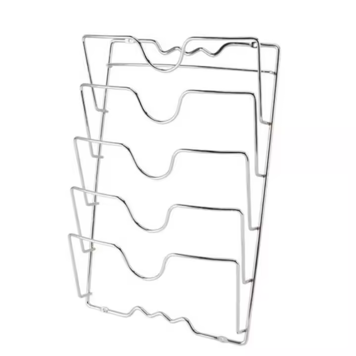Organizador De Cocina Colgante De Pared Estante Para Cubiertos De Olla De Cinco Capas Metálico Libre De Rusticidad Multifuncional Rack De Almacenamiento Para Cubiertos De Olla - 1