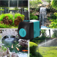 Bomba De Agua Submersible Ultra-Silenciosa Para Piscina Acuário Y Tanque De Peixes 3W 6W 10W 15W 25W 110V/240V Con Filtro - details 3