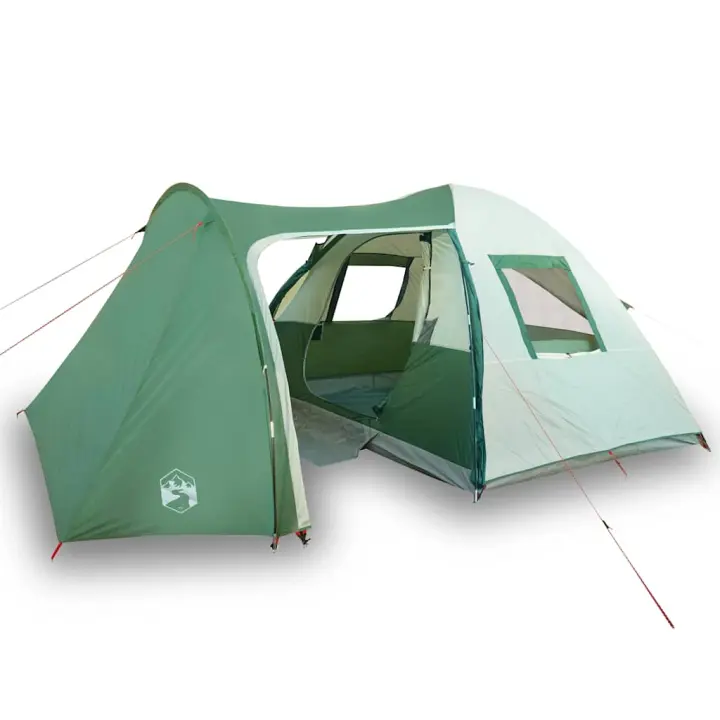 vidaXL Tienda de campaña familiar iglú 6 personas impermeable verde - 1