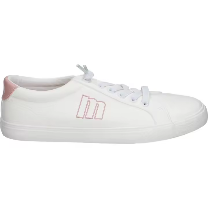 MTNG | Zapatillas Bajas Mustang Aria para Mujer – Deportivas en Color Blanco con Detalles en Rosa – Sneakers con Cordones – Estilo Casual – Cómodos – Versátiles – Modelo 60142 - 1