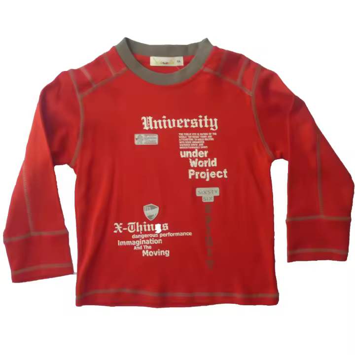 Camisetas  manga larga  niño Xirois , Rojo , 4 años , 5 años , 6 años , 7 años , 104 110 116 122 , Algodón , Invierno - 1