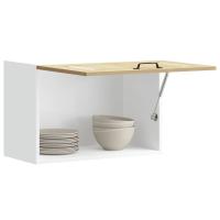 vidaXL Armario de pared para cocina Kalmar madera de ingeniería negra en color Negro/Gris hormigón/Gris sonoma y más | almacenamiento funcional diseño moderno para baño dormitorio sala - details 6