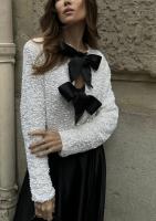 Blusa Larga De Manga Con Lentejuelas Para Mujer Estilo Europeo Y Americano Para Fiestas Y Banquetes Primavera/Otoño - details 11