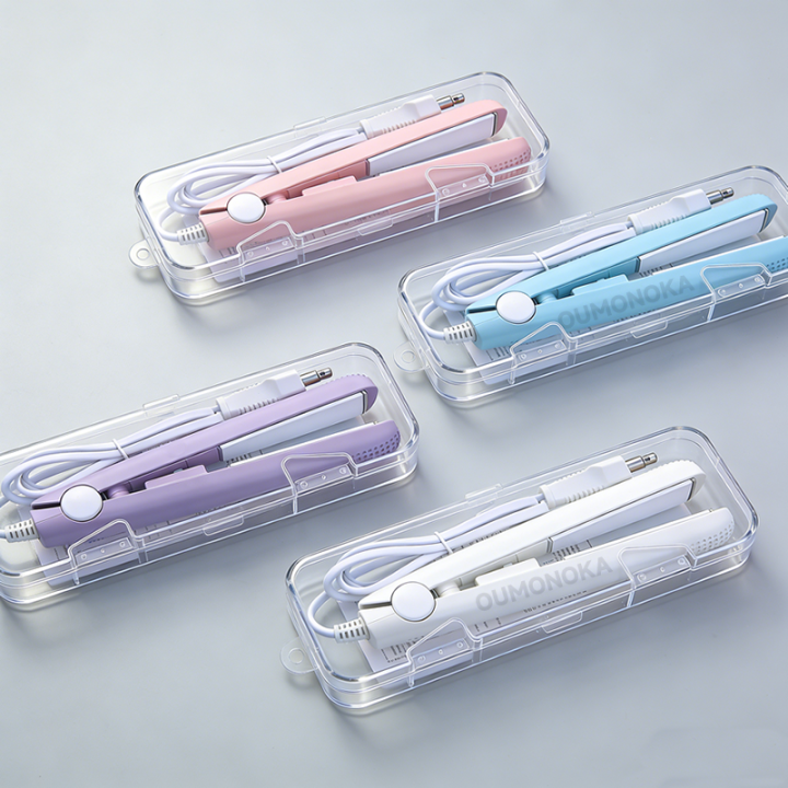 Nuevo Mini Rizador De Pelo Y Planchado Cerámico Herramientas De Estilizado Para Cabello Y Barba Control De Temperatura Thermostático Uso Seco Y Húmedo