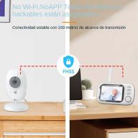 Monitor De Bebé Con Video 3.5'' 2.4G Audio Bidireccional Visión Nocturna Cámara De Seguridad Temperatura Monitorización Camara De Vigilancia Con Temperatura - details 2
