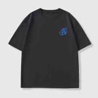 Camiseta De Algodón Puro Para Hombre Verano 2025 Estilo Suelto Y Casual Con Cuello Redondo Y Mangas Cortas Transpirable Y De Secado Rápido Para Deportes Y Parejas - details 2