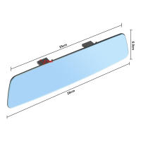 Espejo De Interior Para Coche 2.5D HD Antigolpes Amplio Ángulo Azul Sin Marco Lente De Curvatura Micro 3000R Para Todas Las Marcas - details 3