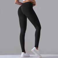 Leggings De Yoga Para Mujer Cintura Alta Levantamiento De Caderas Gimnasio Sin Costuras Pantalones De Deporte Fitness Running - details 13