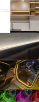 Barra De Luz LED COB 5MM 12V 320Leds/M 3000K 4000K 6000K Alta Densidad Tira Flexible Para Iluminación De Gabinete Azul Rojo - details 9