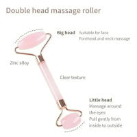 Rolo De Jade Rosa Natural Para Rostro 1 Pieza Antiarrugas Y Antiinflamación Para El Envejecimiento Y Las Arrugas Puffiness - details 2