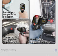 ANENG TH203 Termómetro Infrarrojo Inteligente Industrial -50~600℃ Pantalla VA Color Inverso Medidor De Temperatura Herramienta Pyrometer - details 3