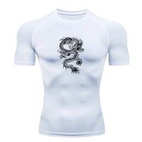 Camiseta De Entrenamiento Rápida Para Hombres Camiseta De Compresión Transpirable Con Mangas Cortas Para Fitness Y Correr - details 6