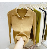 AOSSVIAO Chaqueta De Punto Para Mujer Estilo Oficina Lady Cierre Único Abrigo De Otoño Invierno 2025 Suéter Tejido Corto De Color Sólido Ajustado - details 1