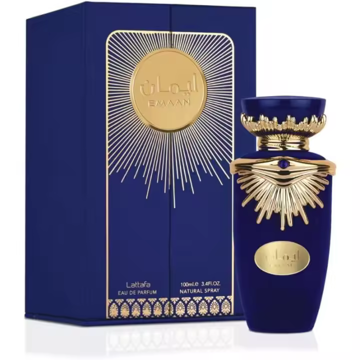 Lattafa Emaan Eau de Parfum - 100 ml - Fragancia floral duradera y cautivadora para mujeres elegantes - Perfume de calidad premium - Ideal para ocasiones especiales y uso diario - Elegante presentación de 100 ml'. - 1