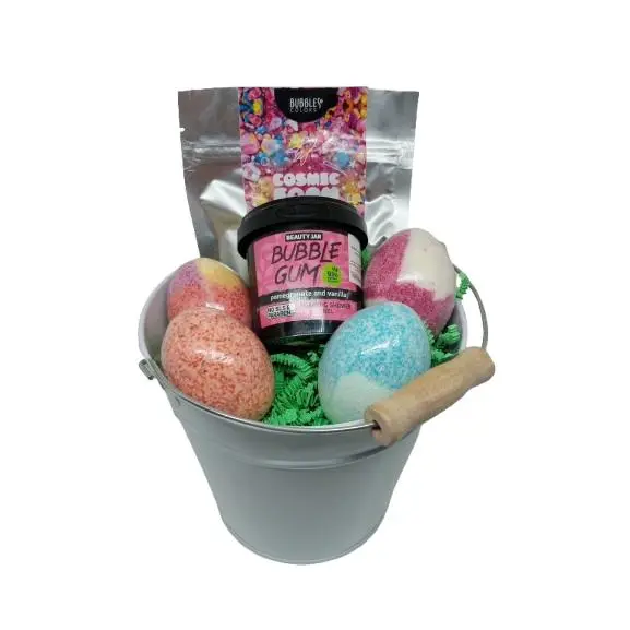 Pack Regalo Cubo Burbujas de Colores . Macruma. Sin SLS, Sin Siliconas. - 1