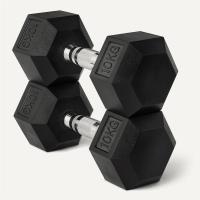 Mancuernas hexagonales ergonómicas con empuñadura de cromo y revestimiento de caucho. 2x2.5kg / 2x5kg / 2x7.5kg / 2x10kg / 2x12,5kg / 1x15kg / 1x17,5kg / 1x20kg / 1x25kg - details 3