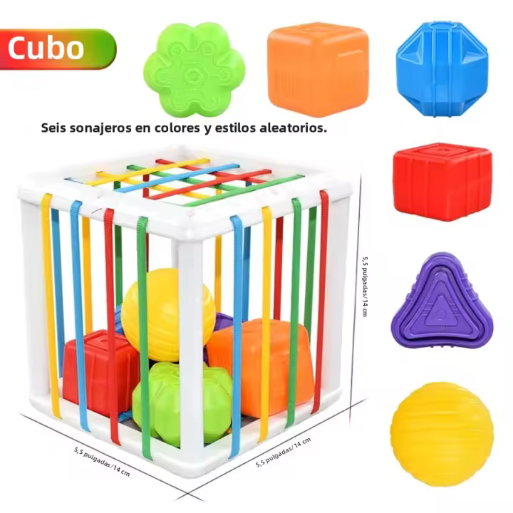 Juguete Educativo Montessori Para Bebés De 1-2 Años Juego De Aprendizaje Sensorial Y Motor Sorteo De Formas Juguetes Para Niños - 1