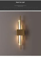 Lámpara De Pared LED Nórdica Para Iluminación Interior Baño Sala De Estar Pasillo Dormitorio Decoración Luz Fixación En La Pared - details 12