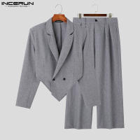 Conjunto De Traje Para Hombre Con Mangas Largas Y Pantalones Largos Estilo Casual Dos Colores Dos Piezas Ajustado S-5XL Moda 2024 - details 7