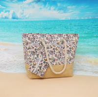EILV - Bolso de Playa con Estampado Floral y Neceser a Juego – Base de Yute - details 5