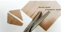 Tijeras De Sastre Zigzag De Acero Inoxidable 2CR13 Con Mango Triangular De PP+TPR Para Corte De Telas Y Bordado Herramienta De Metalworking - details 6