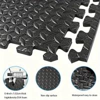 12pcs Alfombra De Esponja Antideslizante Y Impermeable Para Bebés Alfombra De Patches Cuadradas Lavable Con Manos Para Habitación De Niños - details 1