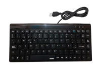 Hama Teclado Mini con Cable Ajuste de inclinación, Enchufe USB Tipo A, 88 Teclas, Teclas Planas, Teclado Español, Color Negro - details 0