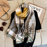 Pañuelo De Seda Lujo Para Mujer 180x90cm Esponjoso Y Suave Para Verano Bolero De Playa Estilo Bandana Fashion Para Damas - details 5