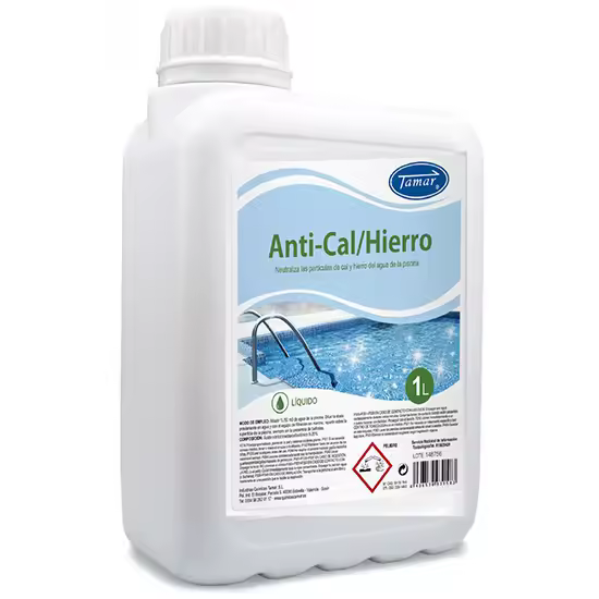 Tamar Antical y Antihierro Líquido Neutralizador de Cal y Hierro para Piscinas - 1