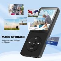 Reproductor MP3 Bluetooth 5.0 Sport 64GB con pantalla TFT a color de 1,5 pulgadas, mini reproductor de música con clip, admite tarjeta SD de hasta 128GB, con botón de volumen independiente, radio FM, podómetro - details 3