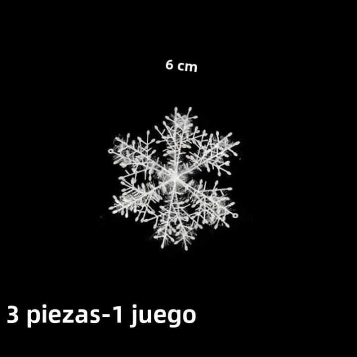 30Pcs Grandes Ornaments De Navidad En Forma De Copos De Nieve Decoración De Árbol De Navidad Con Brillo DIY Adornos Para Casa Y Año Nuevo - 1