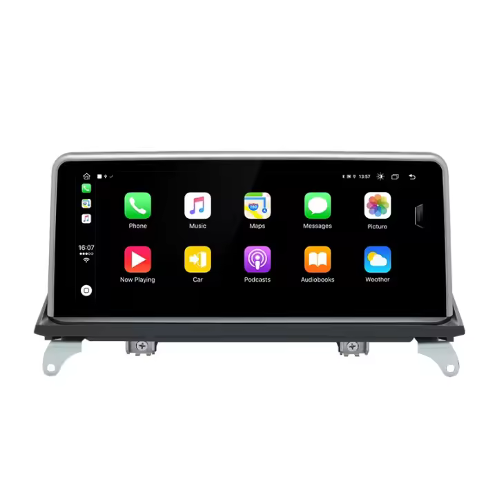 Junsun-Radio Multimedia con GPS para coche autorradio 2DIN con CarPlay inalámbrico Android para BMW X5 E70 F15 X6 E71 F16 2007-2013 - 1