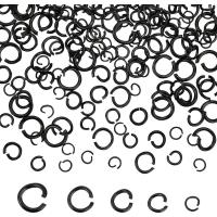160Pcs Anillos Abiertos Para Electroforesis De Acero Inoxidable 304 17~21 Gauges Estilo Negro Y Multicolor Para Joyería - details 0