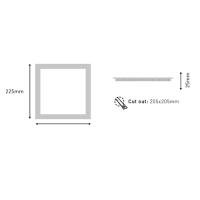 Banner - Downlight panel cuadrado Luz Blanca