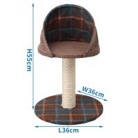 LILI HOME Rascador para Gatitos - Desde Pequeño hasta Grande disponibles en una variedad de modelos y tamaños. Diseñados para satisfacer las necesidades naturales de rascado y juego de los gatos, estos rascadores son tanto funcionales como divertidos. - details 12