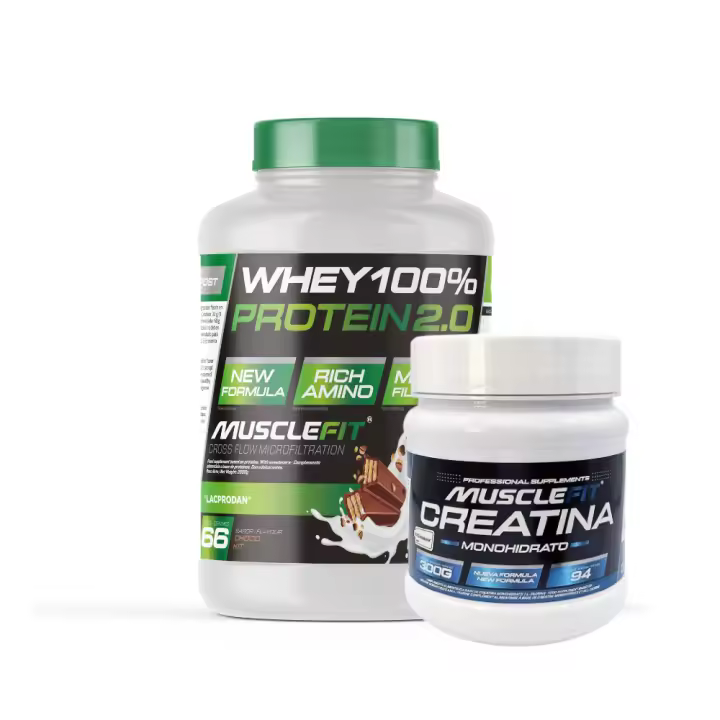 Pack WHEY 2kg + Creapure 300g -  MuscleFit │MUSCLECULT│Mas musculos - 1