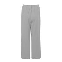 Pantalones Largos De Algodón Y Lino Para Mujer Primavera 2024 Negro Con Bolsillos Y Botones Estilo Casual Elegante Moda Nueva - details 12