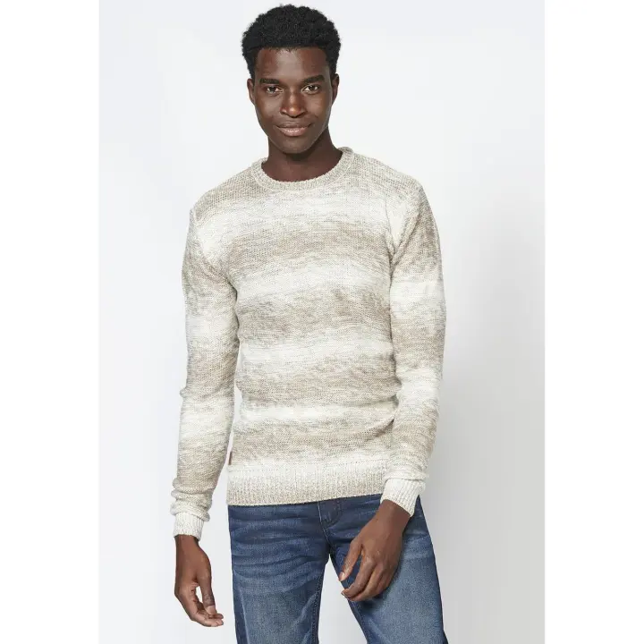 Koroshi Jersey de algodón de manga larga a rayas degradadas | Moda urbana - 1