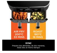 Ninja AF400EU Airfryer 9,5L Doble compartimento Negro - details 0