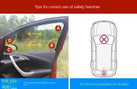 Martillo De Seguridad Para Coche Portátil Herramienta De Rescate Multifuncional Rompe Ventanas Y Artículos De Seguridad - details 4
