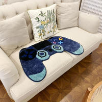 Alfombra Tufted De Gamer En Forma De Controlador Suave Y Antideslizante Para Decoración De Juegos Duradero Y Fácil De Cuidar Con Colores Vibrantes Para Niños Y Adolescentes En La Habitación - details 4