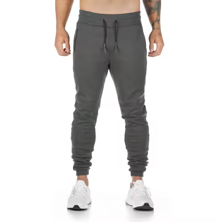 Pantalones Deportivos Casuales Para Hombres Algodón Fitness Entrenamiento Correr Pantalones Largos De Cintura Media Talla S a XXXL - 1