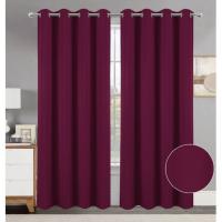Cortinas Opacas Termicas Aislantes Frio y Calor Cortinas Dormitorio 2 Piezas 140x260 CM Blackout Curtains con Ojales Cortinas Grises Opacas Cortinas para Habitacion Salon Comedor y Dormitorio - details 2