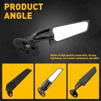Espejo Retrovisor Ajustable Para Motocicleta Suzuki GSXR 600 750 1000 GSX1300R GSX650F GSX-R Aluminio Y Vidrio Negro - details 6