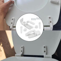 Paquete De 1 Pared De Inodoro En Plástico Blanco Con Tapa Y Resorte Reemplazo Con Tornillos Y Tornillos Apto Para Inodoros Y Baños Herramienta Pequeña - details 10